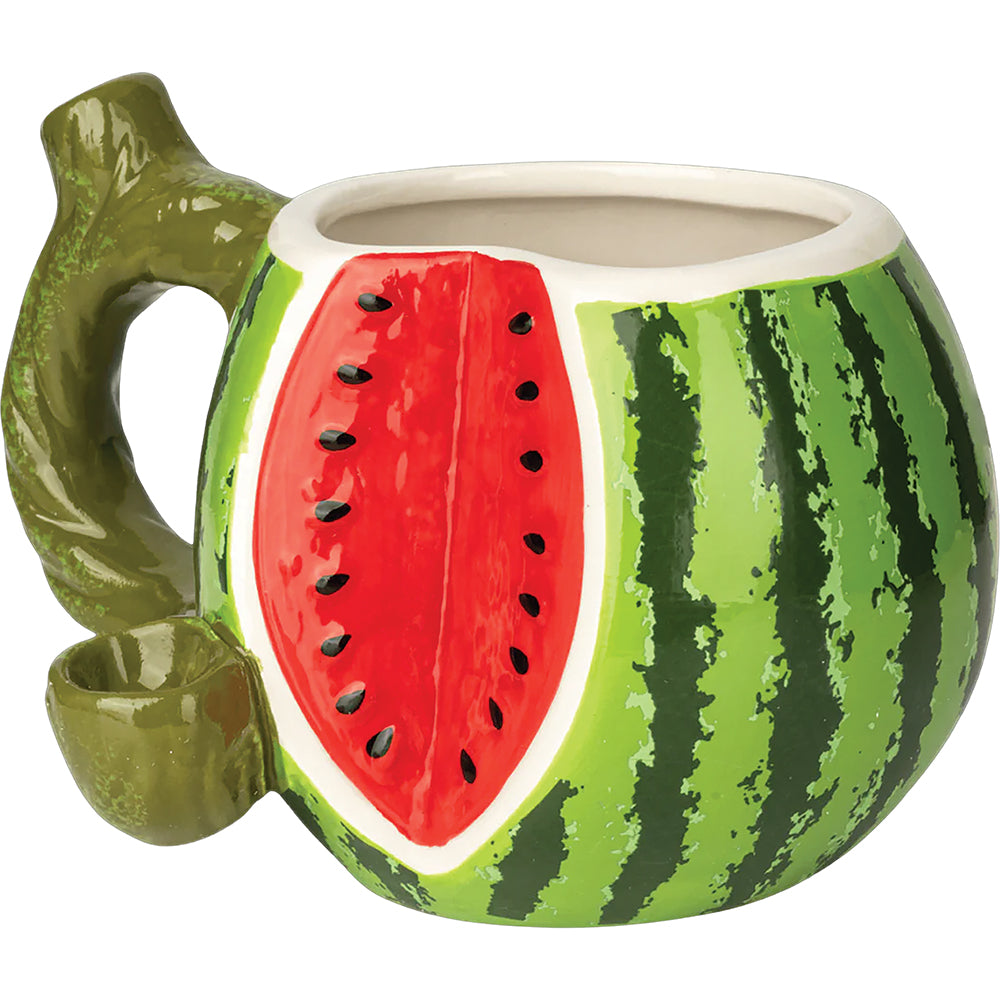 Roast & Toast Ceramic Coffee Mug & Pipe w/ Gift Box - Watermelon [CM-C-FC-71]