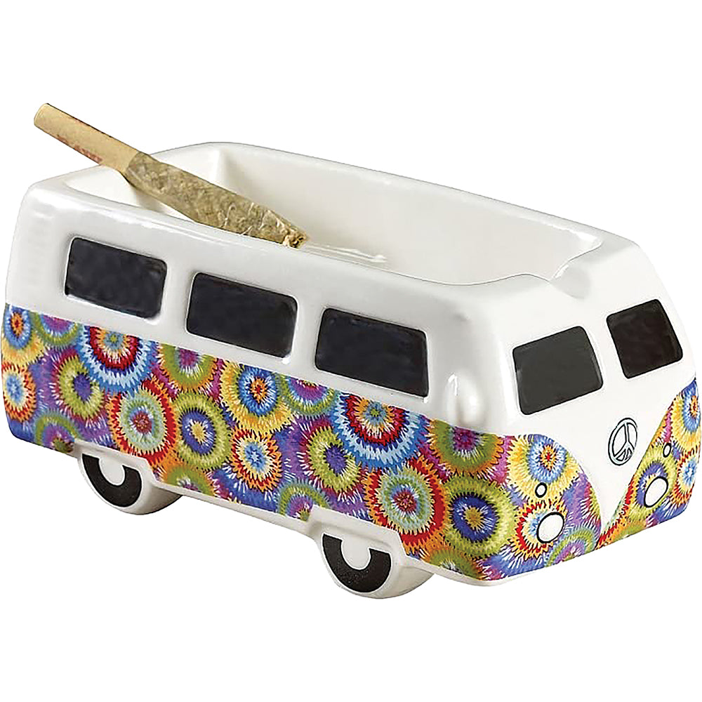 Roast & Toast Ceramic Ash Tray w/ Gift Box - Retro Vintage Bus [ASH-C-FC-1]
