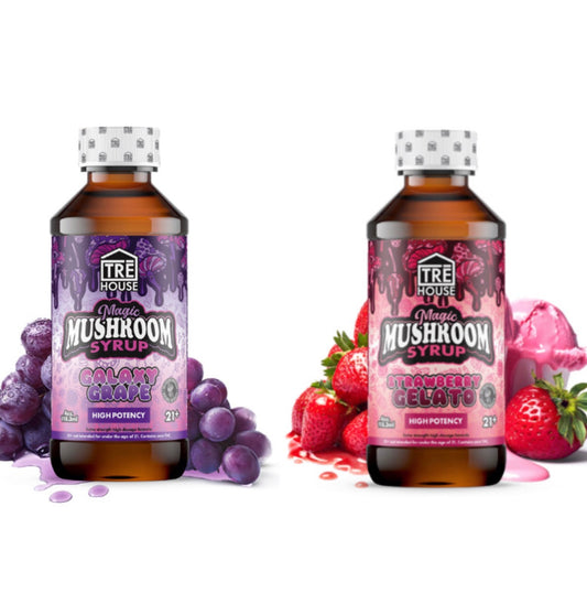 TRE’ House Extra Strength Magic Mushroom Syrup - THC Free -  Galaxy Grape & Strawberry Gelato  [C-TH-S]