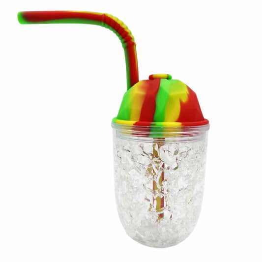 7” Heavy Duty Plastic Cup w/ Freezable “Ice” - Assorted Colors [WP-H-236]