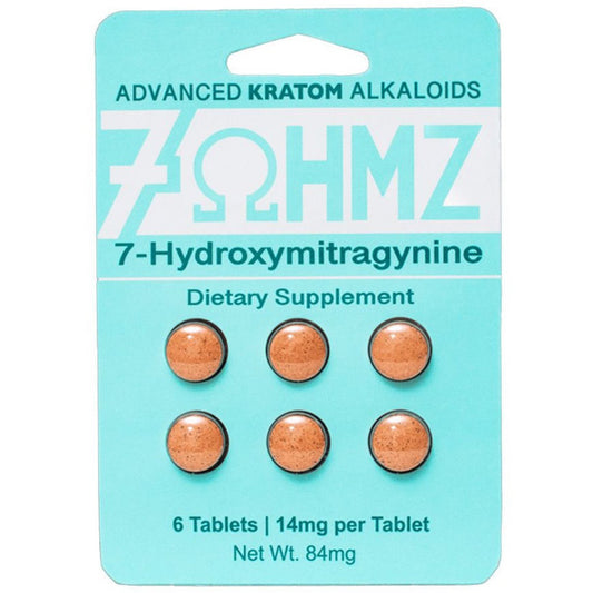 7 Ohmz 7-Hydroxymitragynine - 14mg Original Formula - 1, 3 or 6 Ct Tabs [K-7O-14]