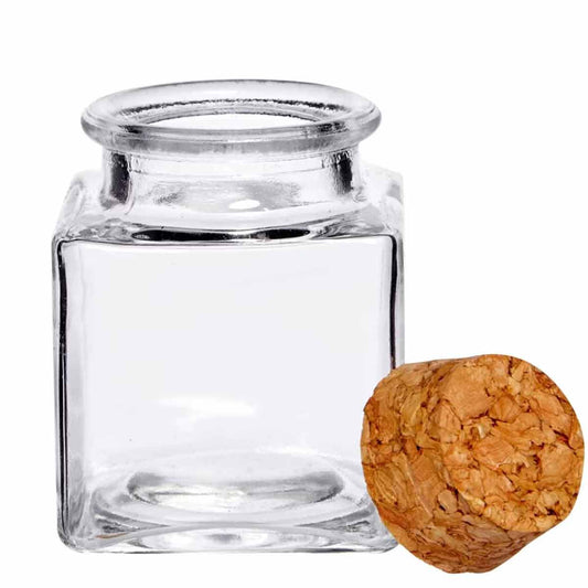 2oz Glass Stash Jar w/ Large Cork - [C-G-2-JAR]