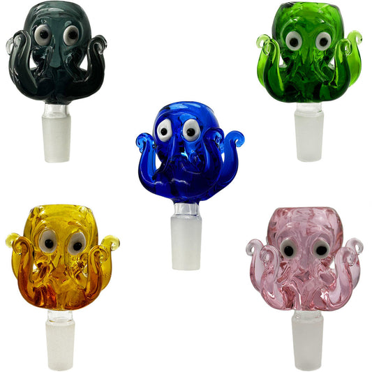 14mm Glass Octopus Bowl - Assorted Colors [GB-29]