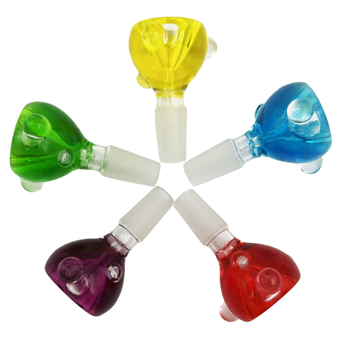 14mm Glass Freezable Glycerin Bowls - Assorted Styles & Colors [GB-33]