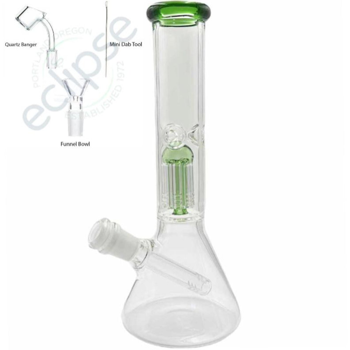 10” Beaker w/ Tree Perc - Assorted Colors [WP-G-280]