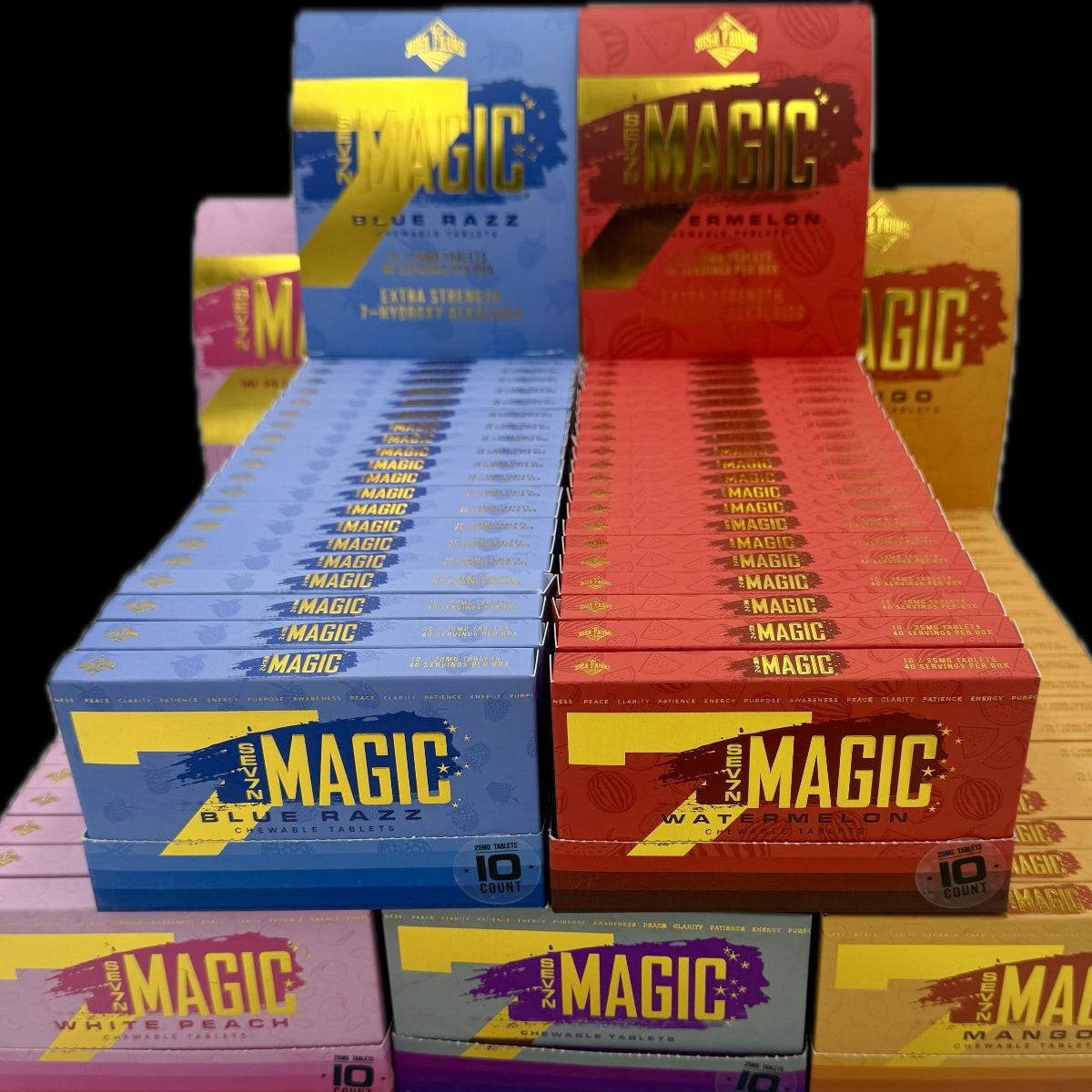 7 Magic 7-OH -1 Ct., 3 Ct. Or New 10 Ct Extra Strong 25mg Tab’s - 5 Varieties [K-7M]