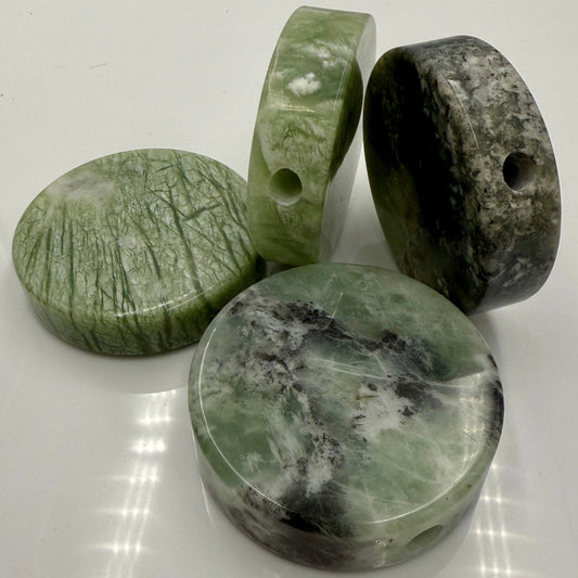 2.3” Large Round Jade Smoke Stone [HP-J-50B]