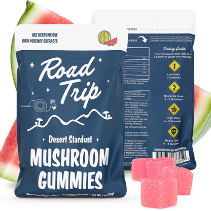 Road Trip Desert Stardust Magic Mushroom Gummies - THC Free - Now Available In All 8 Flavors! [C-RT-G]
