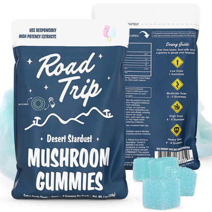 Road Trip Desert Stardust Magic Mushroom Gummies - THC Free - Now Available In All 8 Flavors! [C-RT-G]