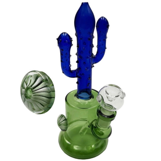 8" Banger Hanger Cactus w/ Flower Accent - Assorted Colors [WP-G-255]
