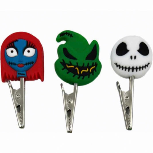 3" Metal Clip with Silicone Halloween Characters - Assortment [CLIP-2-HALLOWEEN]