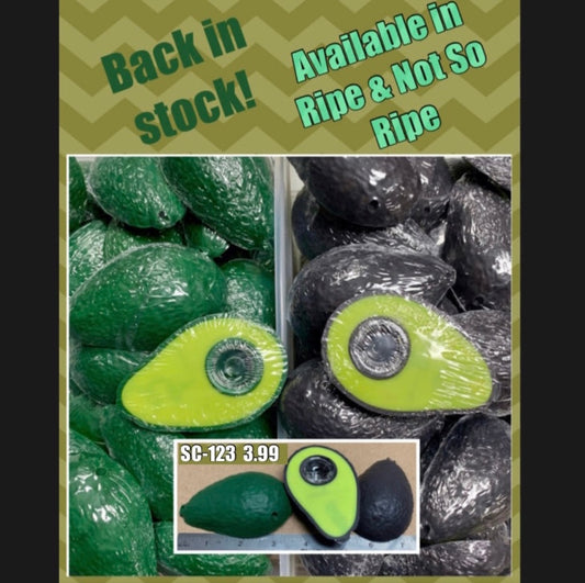 3.5" Silicone Avocado Pipe w/ Glass Bowl - 2 Colors [HP-S-123]