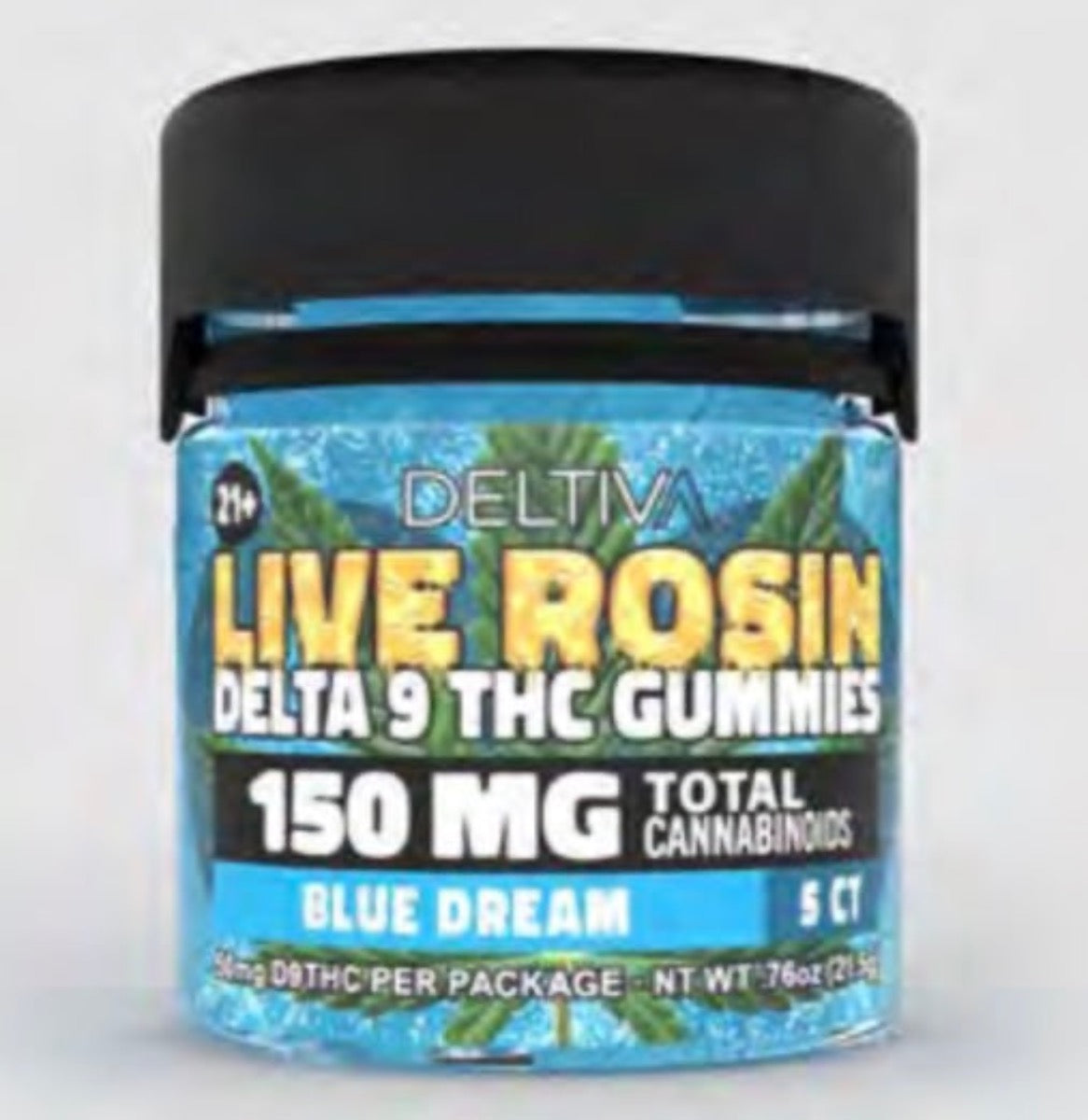 Deltiva Dispensary Grade Live Rosin 150mg D9 - Compliant (Under 0.3% THC) [C-DV-RG]