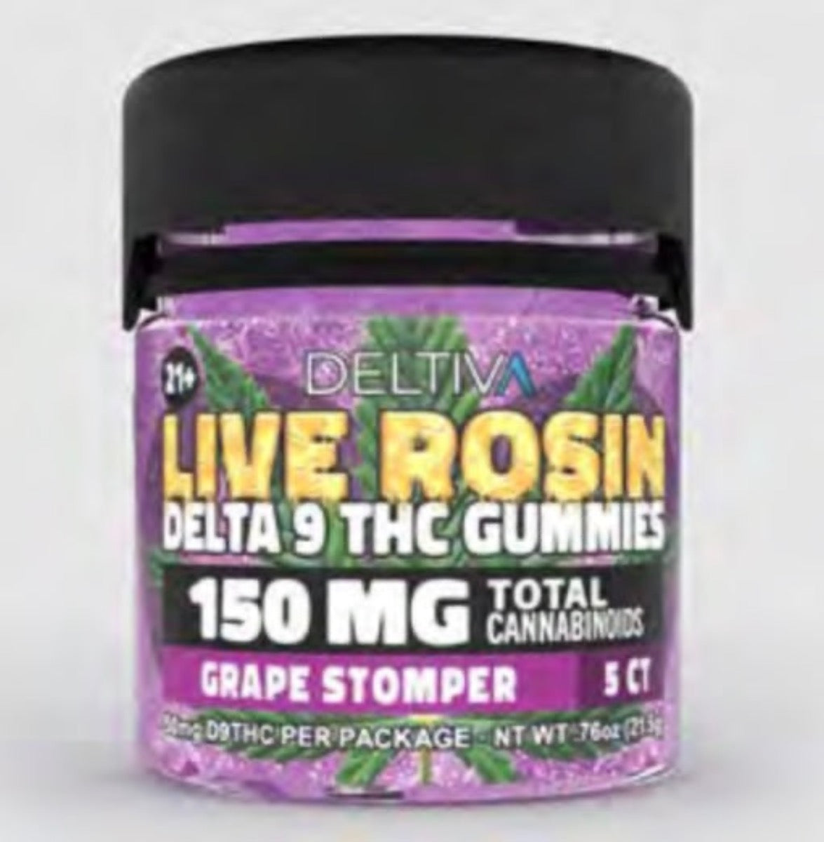 Deltiva Dispensary Grade Live Rosin 150mg D9 - Compliant (Under 0.3% THC) [C-DV-RG]