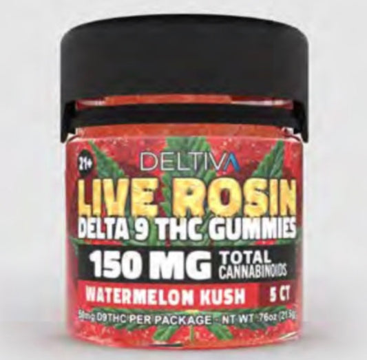 Deltiva Dispensary Grade Live Rosin 150mg D9 - Compliant (Under 0.3% THC) [C-DV-RG]