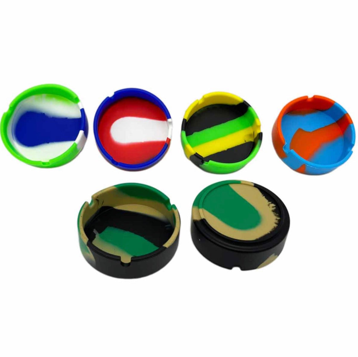 Silicone Burn-Proof Ashtray - Optional Dab Mat - Now in 10 Prints! [ASH-1 & ASH-5]