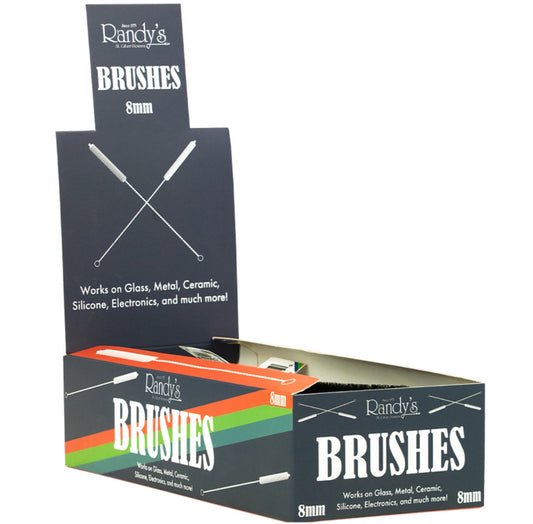 Randy's 8mm Brushes - Individually Labelled - Display of 48 [R-B-48]