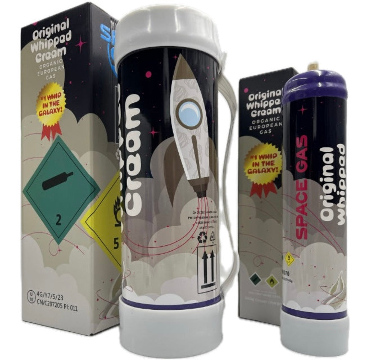 Space Gas N2O - European Organic - 750g, 2,500g & 4,000g Cylinders - Plain or Flavored ***Will Call/Delivery*** [WC-SG]