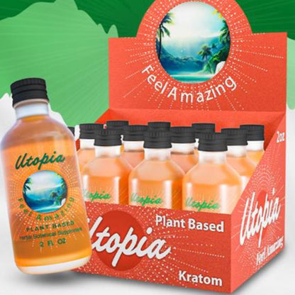 Utopia Original - 7-OH FREE Kratom & Kava - BACK IN STOCK! - 15ml Shots [K-UT-S]
