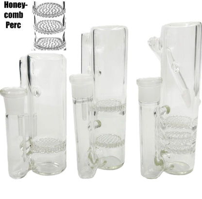 14mm Large Ash Catchers - 6 Styles: 45° or 90° w/ Single, Dual or Triple Honeycomb Perc’s  [AC-14H]