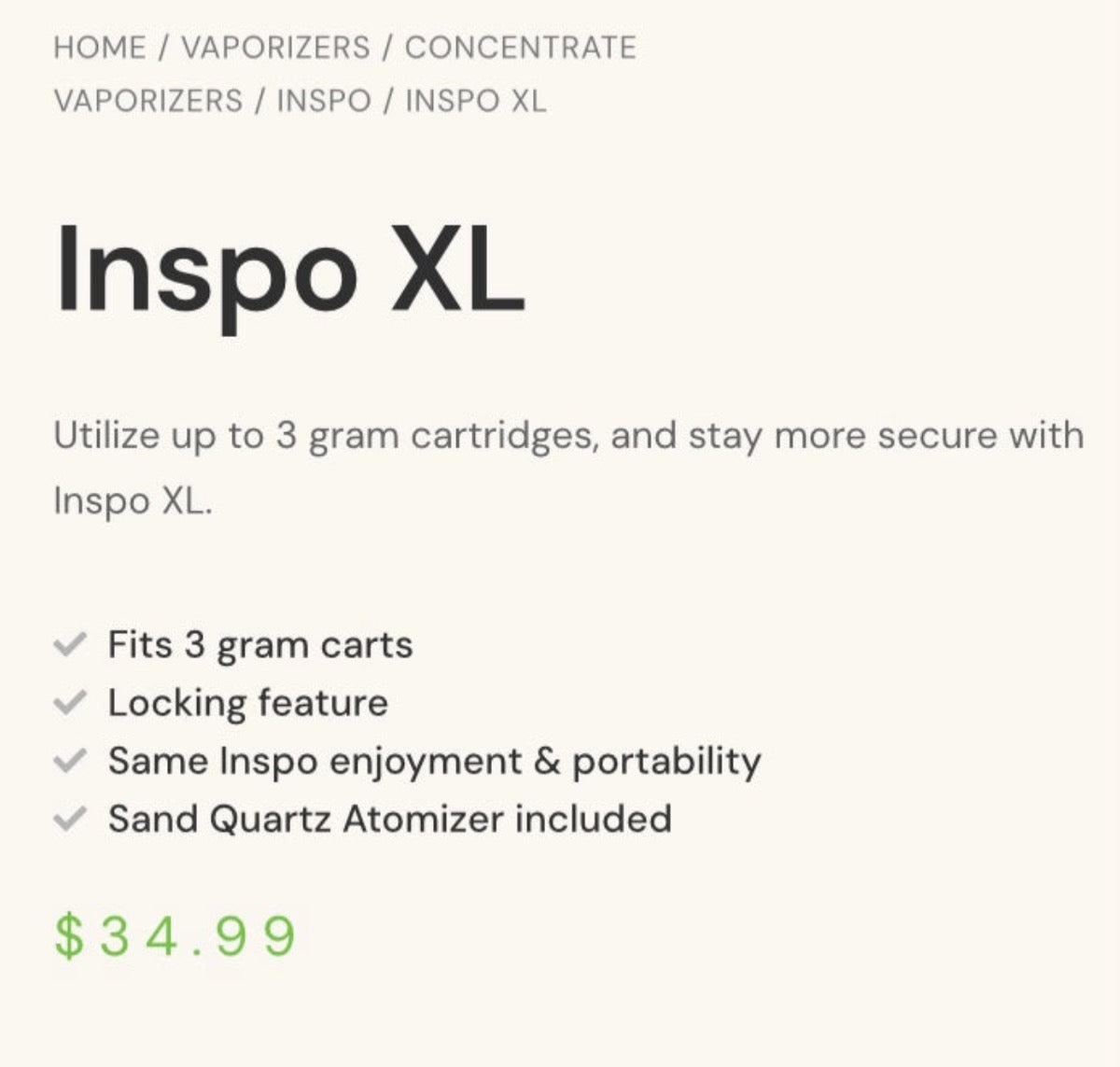 Randy's New Inspo XL ***Only Available Where PACT Act Allows*** [R-INSPO XL]