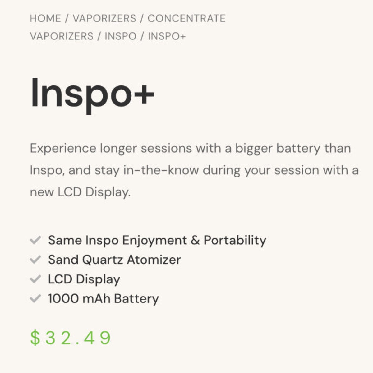 Randy's New Inspo+ w/ LCD Display ***Only Available Where PACT Act Allows*** [R-INSPO+]