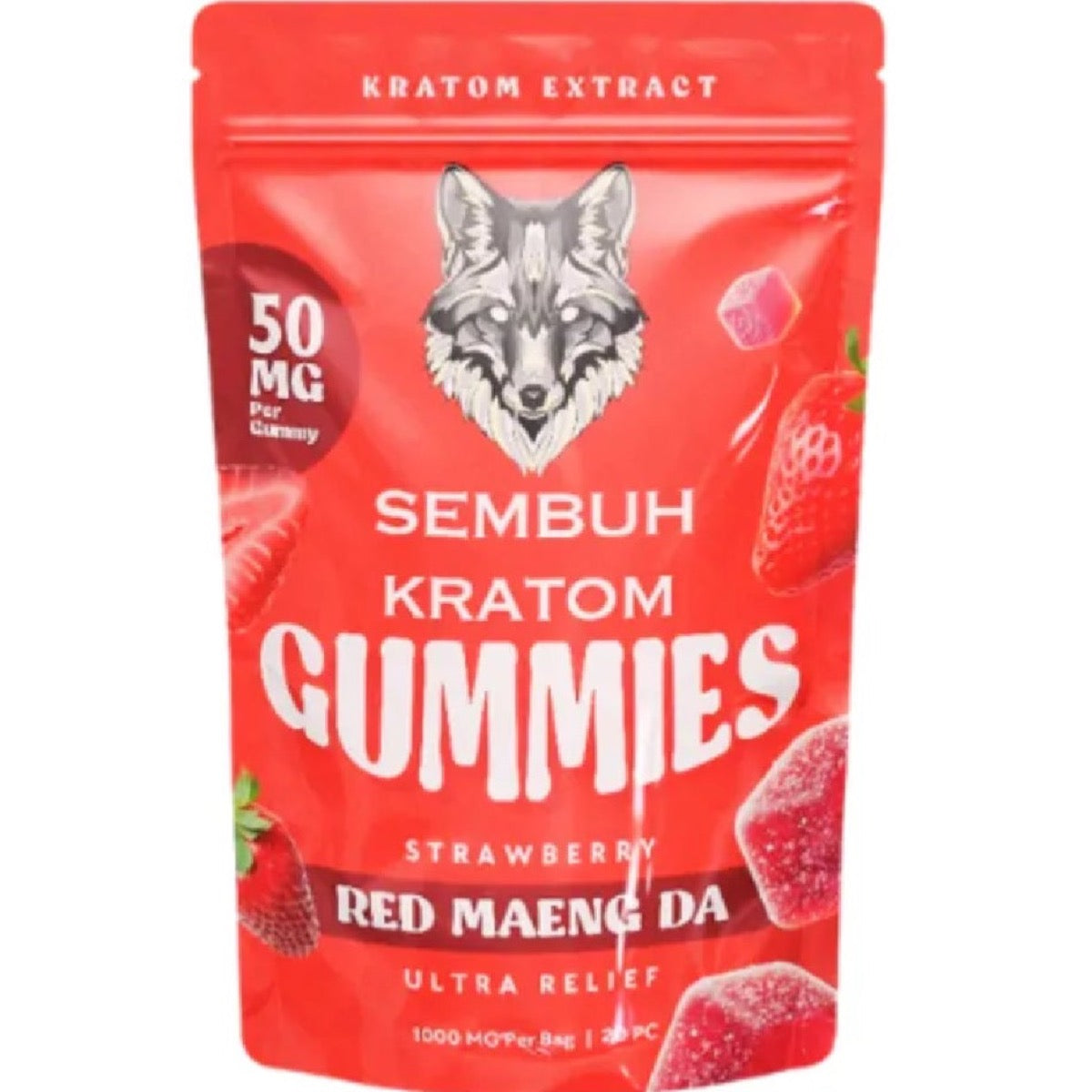 SEMBUH Extra Potent 1,000mg Gummies - New & Improved - White, Red & Green [K-SG]