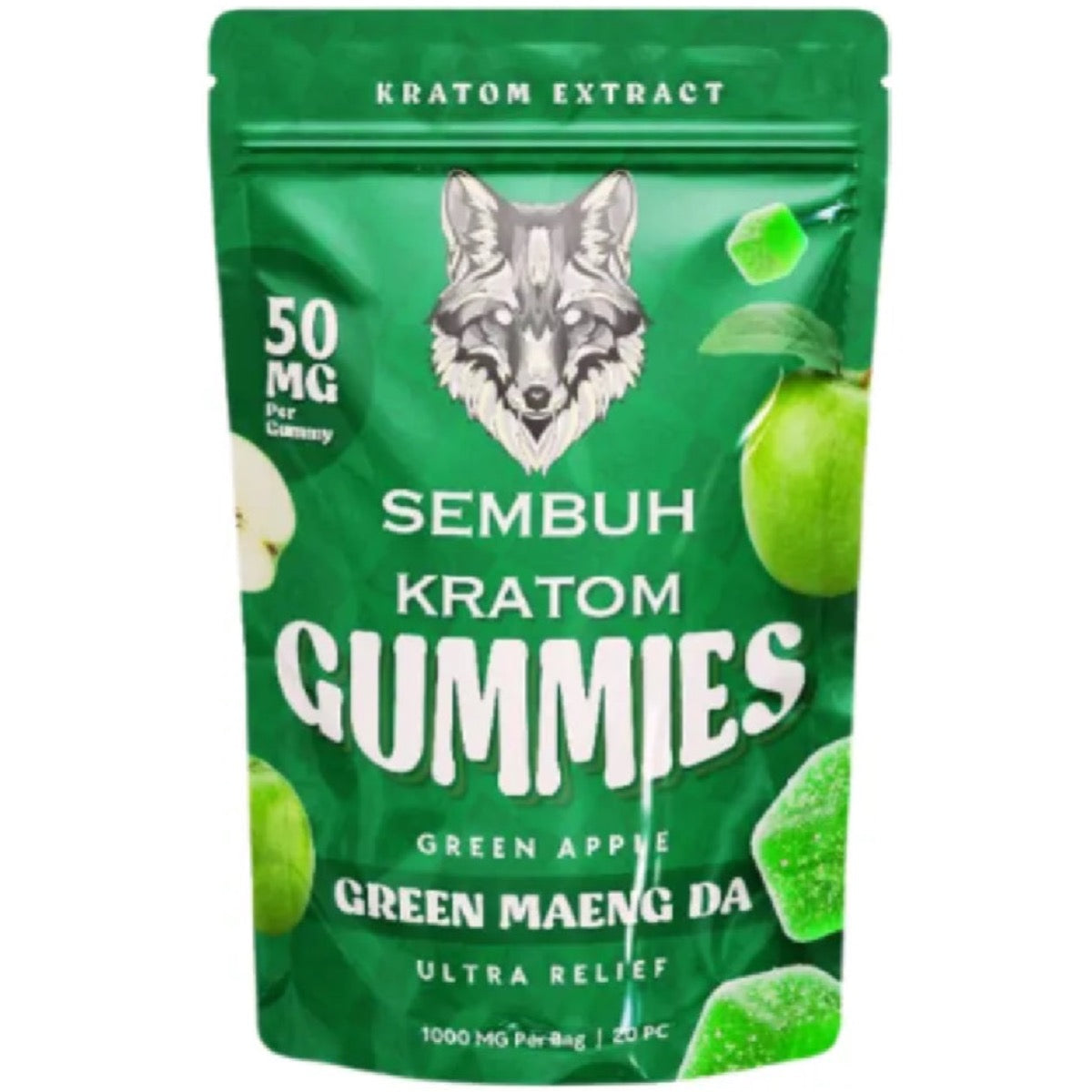SEMBUH Extra Potent 1,000mg Gummies - New & Improved - White, Red & Green [K-SG]