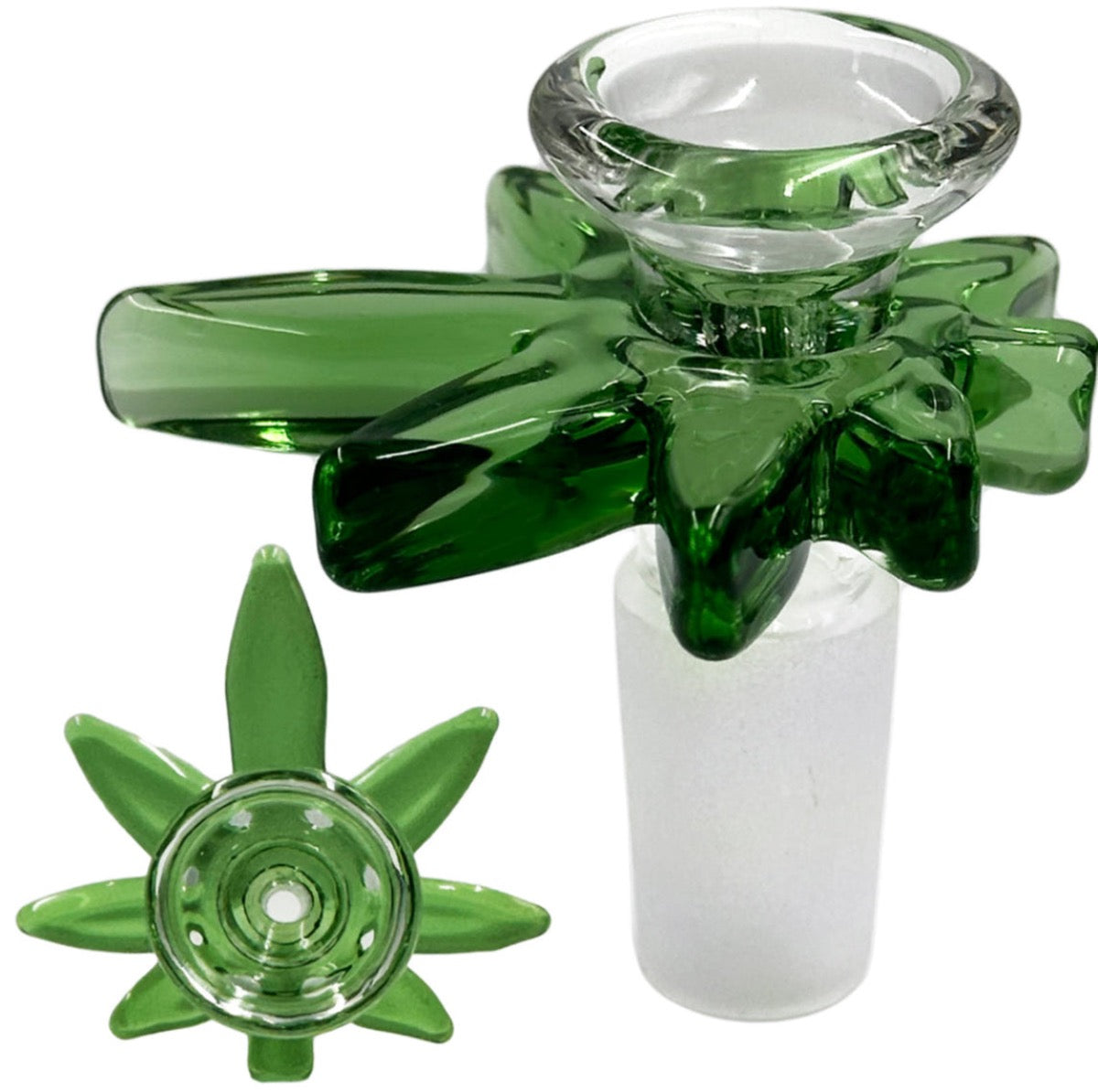 10" Straight Tube w/  Glow-in-the-Dark Alien, Honey Comb Perc & Extras [WP-G-268]