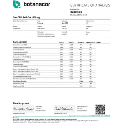 Budd. Nano Amplified Roll-On 1000mg [C-B-RO-1000]