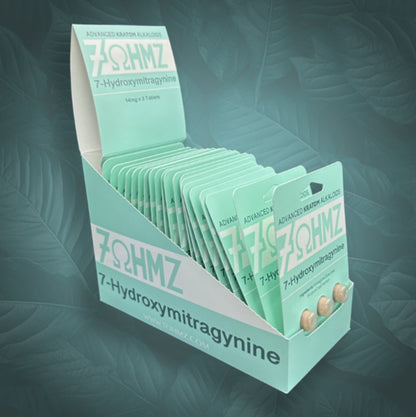 7 Ohmz 7-Hydroxymitragynine - 14mg Original Formula - 1, 3 or 6 Ct Tabs [K-7O-14]