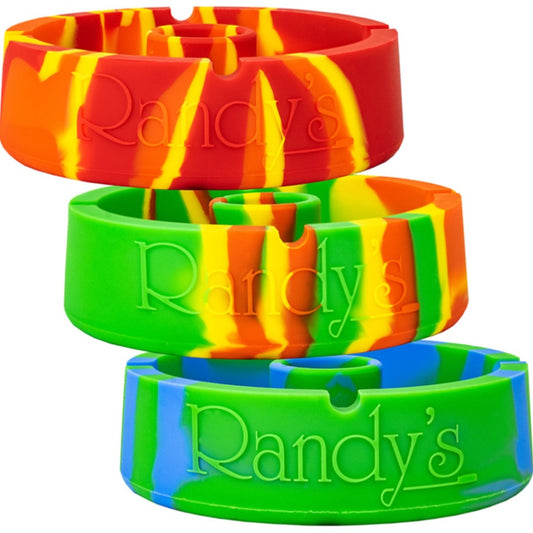 Randy’s 5” XL Heavyweight Silicone Burn-Proof Ashtray w/ Storage [ASH-6]
