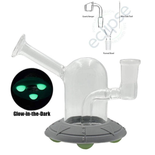 4.5”  Hybrid Banger Hanger UFO w/ Glow-in-the-Dark Feet - Assorted Colors [WP-H-268]