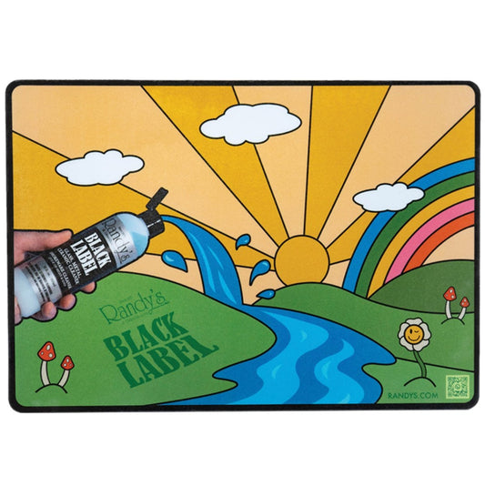11” x 16” Randy's Retro Heavy-Duty XL Rubber Dab & Glass Mat [TR-R-XL]