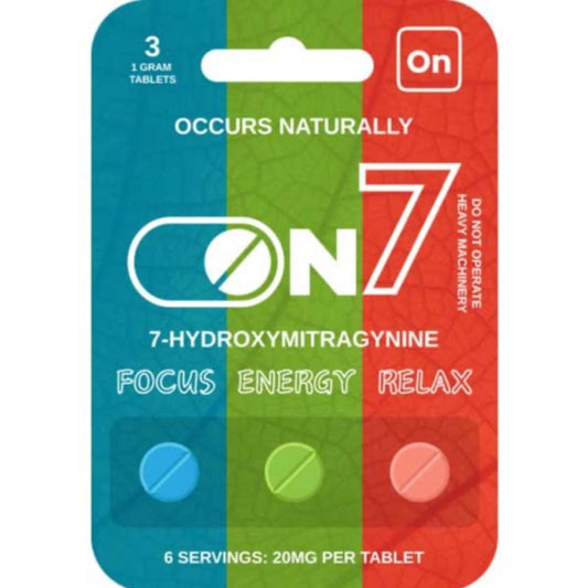 On7 7-OH - 3 Varieties - Three 20mg Tabs [K-On7-3C]