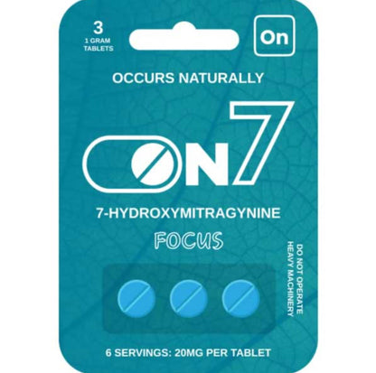 On7 7-OH - 3 Varieties - Three 20mg Tabs [K-On7-3C]