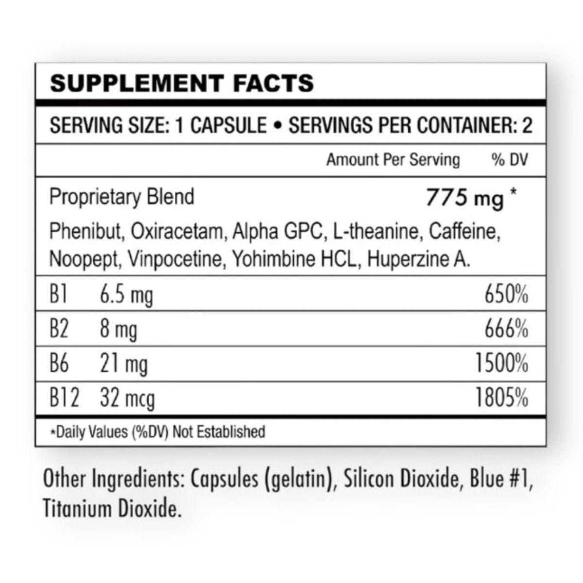 Derall Boost Focus 775mg - 2 Ct Cap’s [C-DB-2C]