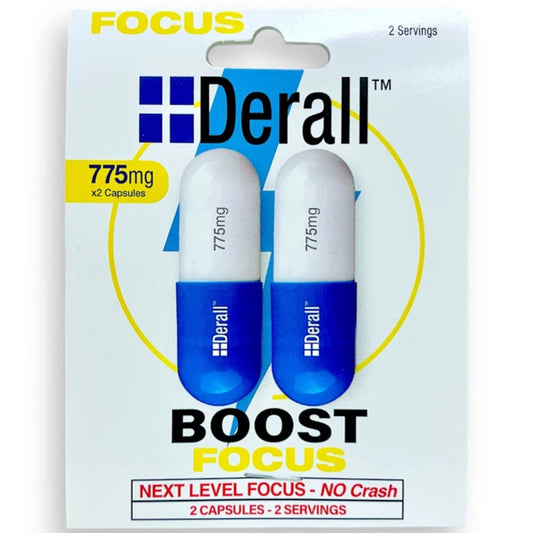 Derall Boost Focus 775mg - 2 Ct Cap’s [C-DB-2C]