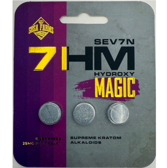 SOSA Farms 7HM Magic + Extra Strong – 1 or 3 Ct 25mg Tab’s - NEW LOWER PRICE! [K-7HM+]
