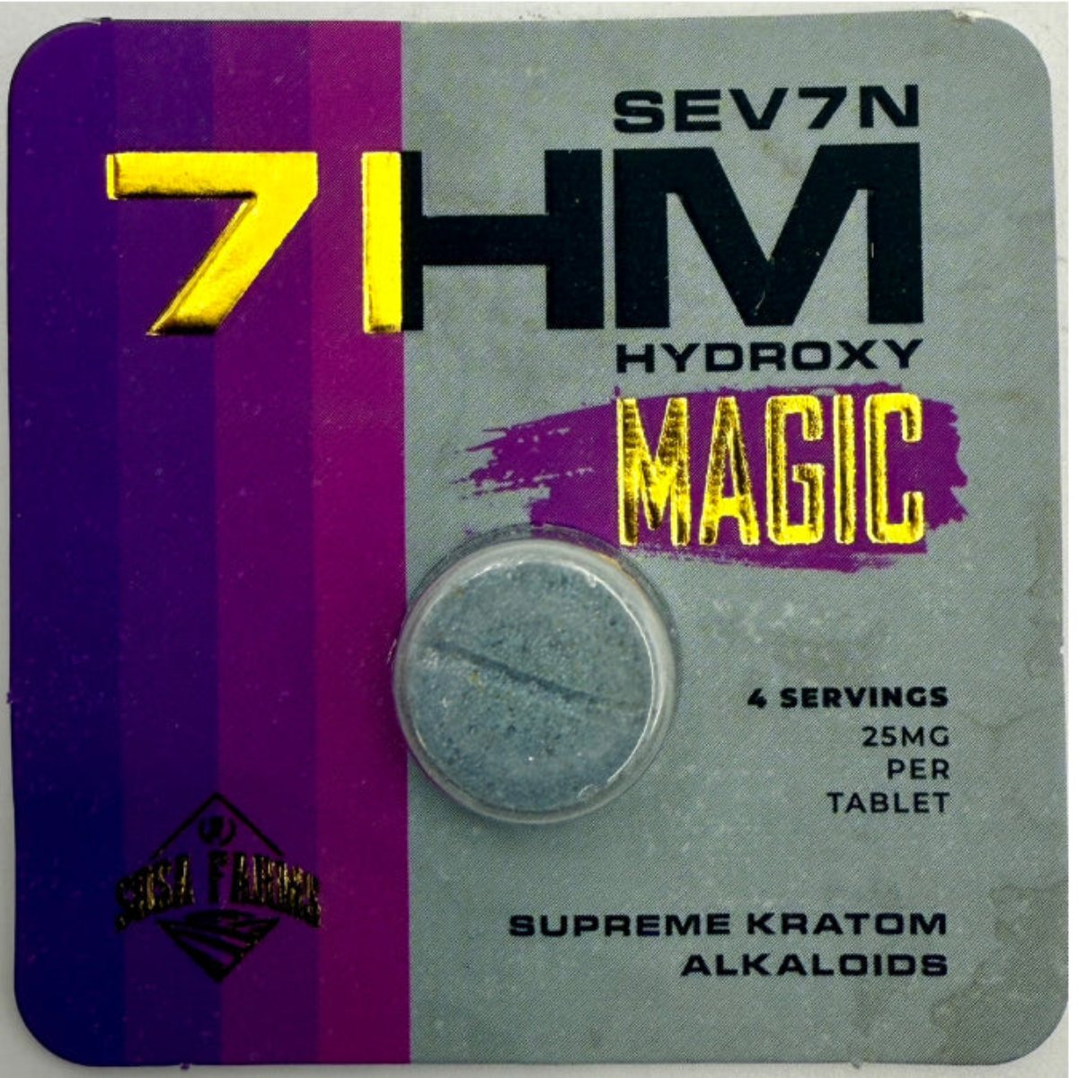 SOSA Farms 7HM Magic + Extra Strong – 1 or 3 Ct 25mg Tab’s - NEW LOWER PRICE! [K-7HM+]