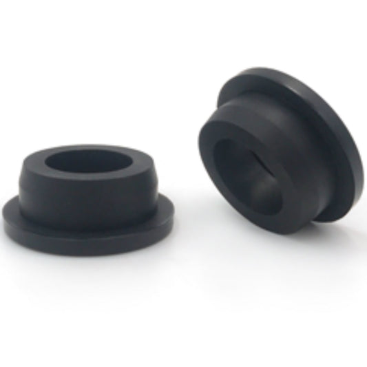 Rubber Grommet - Top Hat Style - 12mm - Black  [GROM-HAT]