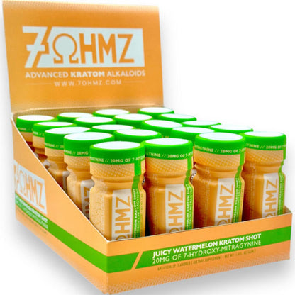 7 Ohmz 7-Hydroxymitragynine - 20mg Instant Formula - Juicy Watermelon Shots [K-7O-S]