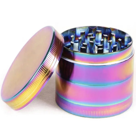 4-Piece Zinc Alloy Grinders - 40mm - Assorted Colors [GR-18]