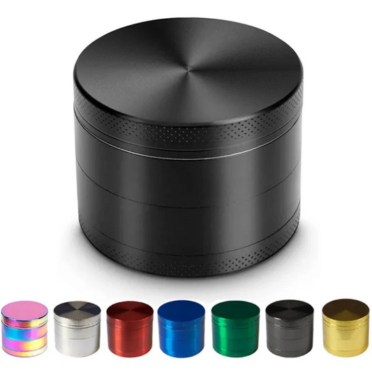 4-Piece Zinc Alloy Grinders - 40mm - Assorted Colors [GR-18]