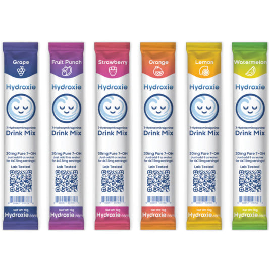 Hydroxie's 15mg & NEW 30MG 7-OH Instant Release Flavored Drink Mix- Assorted Flavors [K-H7-DM]