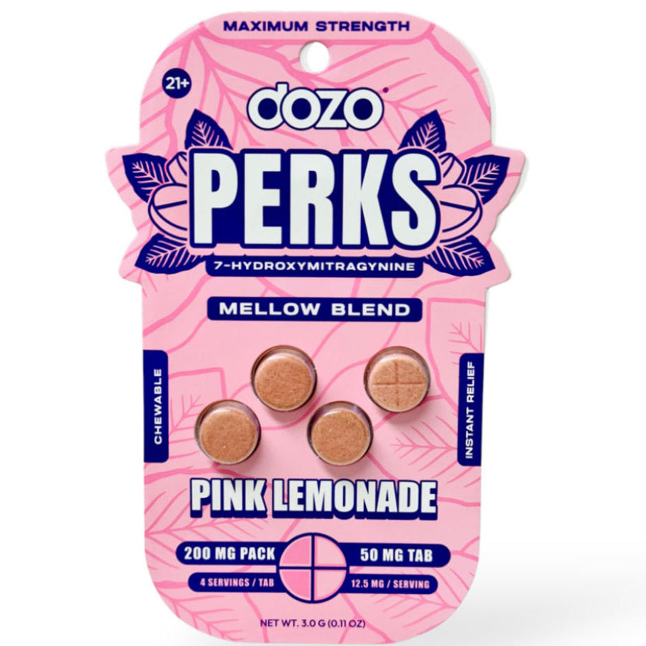 DOZO PERKS Rapid-Release 7-OH - Four 50mg Tab’s - Now 7 Flavors! [K-DP-4C]