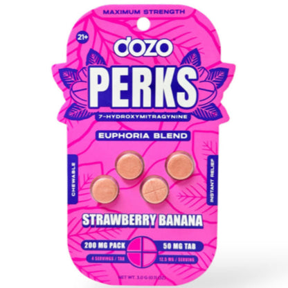 DOZO PERKS Rapid-Release 7-OH - Four 50mg Tab’s - Now 7 Flavors! [K-DP-4C]