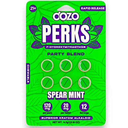 DOZO PERKS 7-OH - NEW FLAVORS! - Two or 6 Ct 20mg Tabs [K-DP-2C/6C]