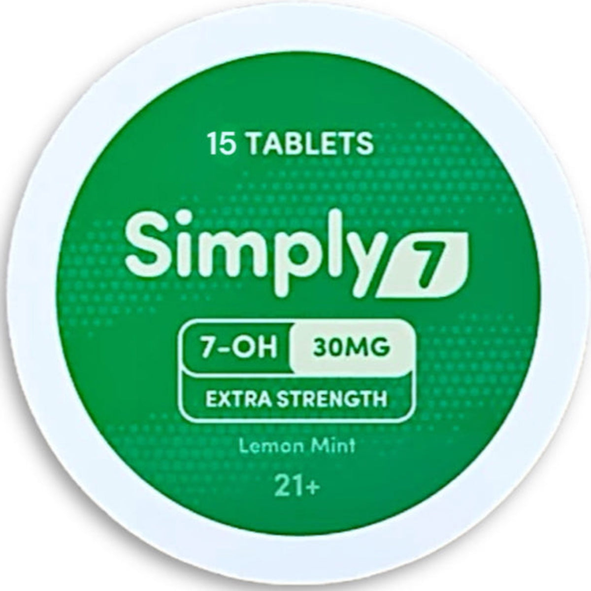 Simply7 - 30mg & NEW 60mg 7-OH Tabs - 15 Ct - Lemon Mint Flavor [K-S7-30-15C]