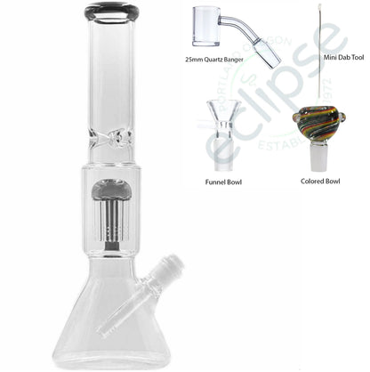 15.5” Beaker w/ Tree Perc - Assorted Colors [WP-G-284]